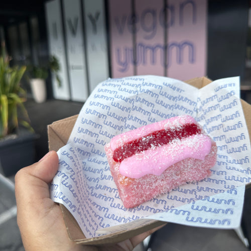 Box of fancy lamingtons