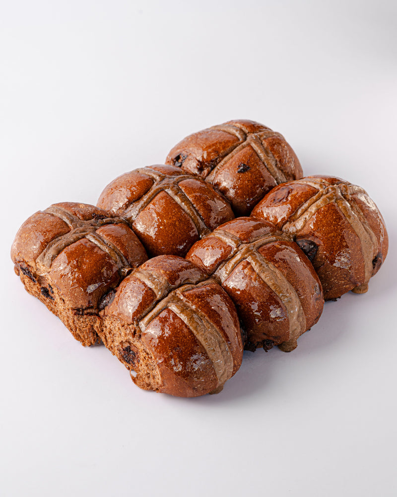 Chocolate hot cross buns - Image 1