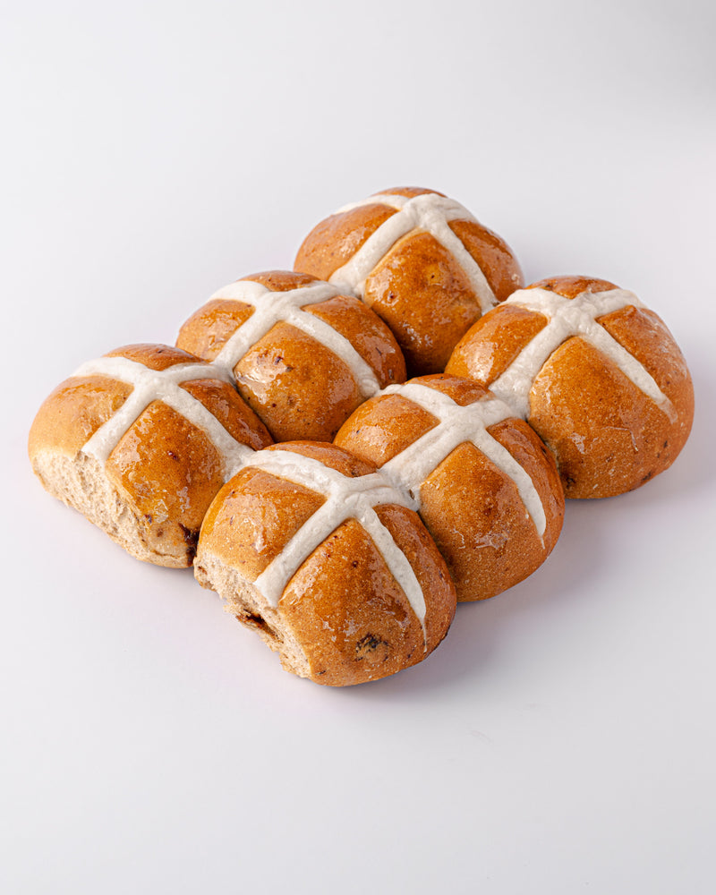 Classic Fruit Hot Cross Buns - Image 1