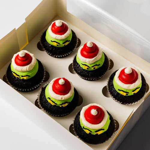 GF Grinch Cupcakes