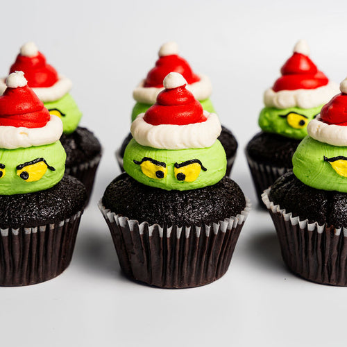 GF Grinch Cupcakes