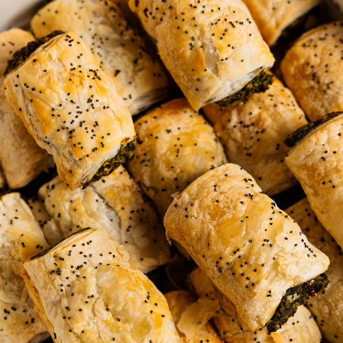 Mini Cheesy Spinach Rolls