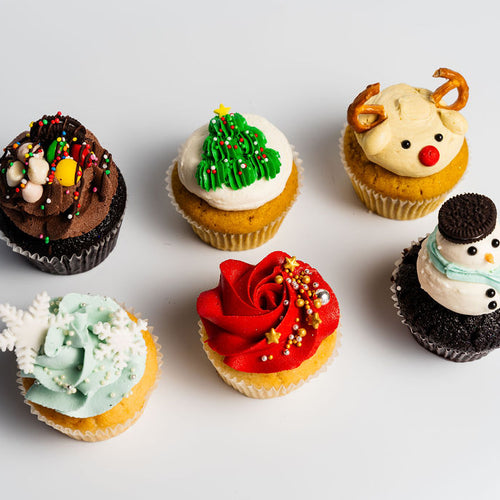 Seasonal Christmas Cupcakes