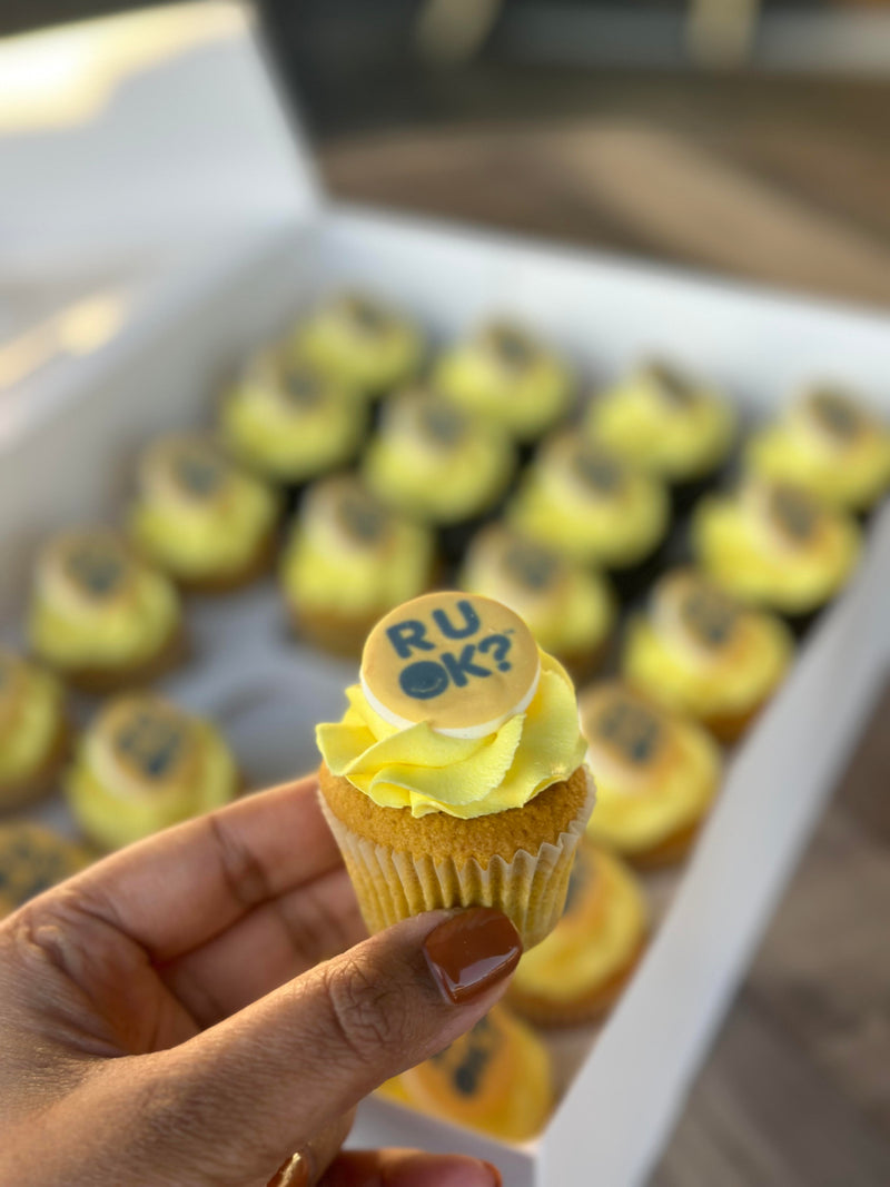 R U OK day mini cupcakes Brisbane - Image 1