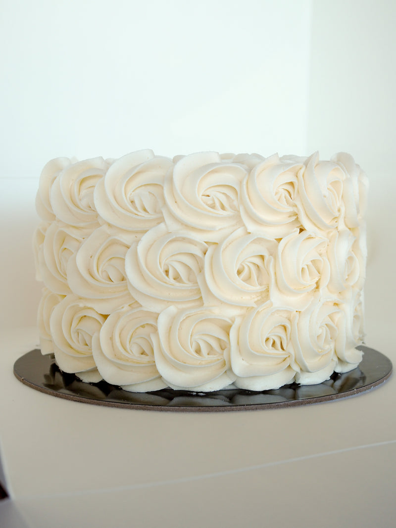 White Rosette Cake - Image 2